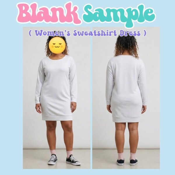 SWEATSHIRT DRESS BLANK