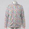 carebears-fleecejacket-fr Pastel tie-dye full zip fleece jacket featuring retro Care Bears print