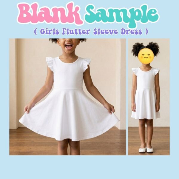 girls-fluttersleeve-dress girls flutter sleeve dress sample