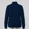 navy-fleecejacket-bk navy unisex full zip fleece coat with high collar and side pockets