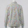 Pastel blue full zip fleece coat with all-over Pokemon print including Eevee and Pikachu
