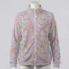 pastelpokemix-lavender-fleecejacket-fr Pastel purple full zip fleece coat with all-over Pokemon print including Eevee and Pikachu