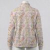 pokepink-fleecejacket-bk Pastel pink full zip fleece coat with all-over Pokemon print including Eevee and Pikachu