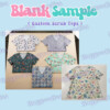 scrubtops Custom Personalized V-Neck Scrub Top – Create Your Own Print, Color & Text Uniform XS–4XL